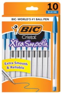 BIC Ballpoint Pen, Medium Point, Blue | Cristal Xtra Smooth