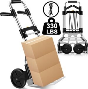 Folding Hand Truck Dolly Cart, Portable Aluminum Dolly Cart