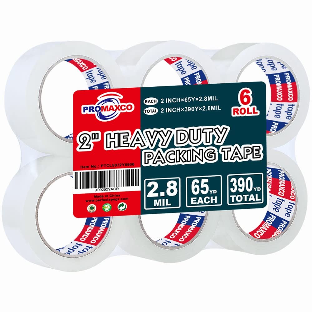 Heavy Duty Packing Tape 6 Rolls