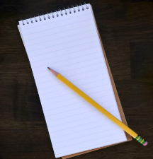 Reporter's Notebook Top Bound Spiral Notepad, Blank Cover Steno Note Book,